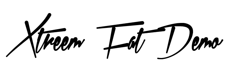 Xtreem Fat Demo Font