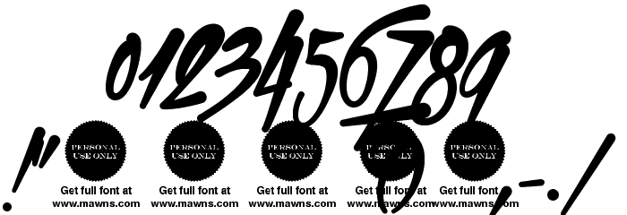 Xtreem Fat Demo Font OTHER CHARS