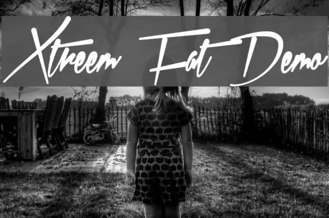 Xtreem Fat Demo Font examples