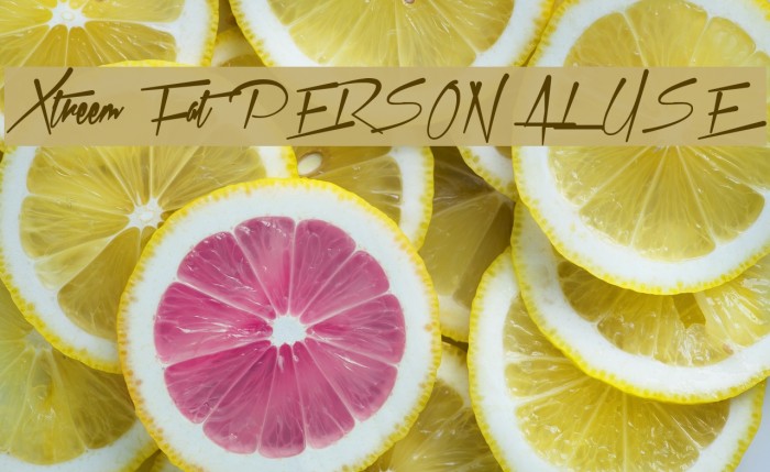 Xtreem Fat PERSONAL USE Font examples