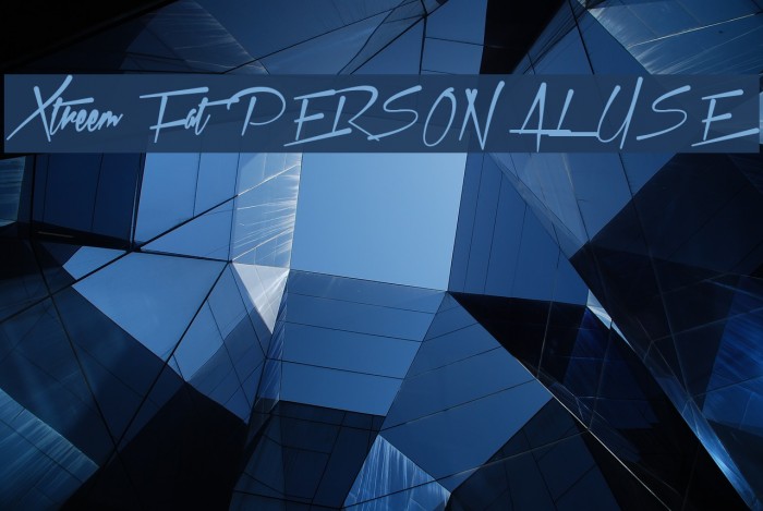 Xtreem Fat PERSONAL USE Font examples