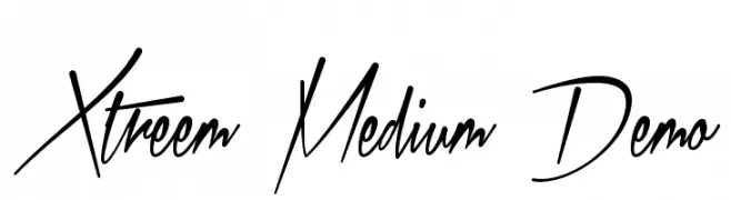 Xtreem Medium Demo  免费字体下载