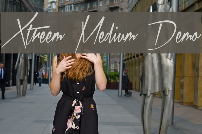 Xtreem Medium Demo Font examples