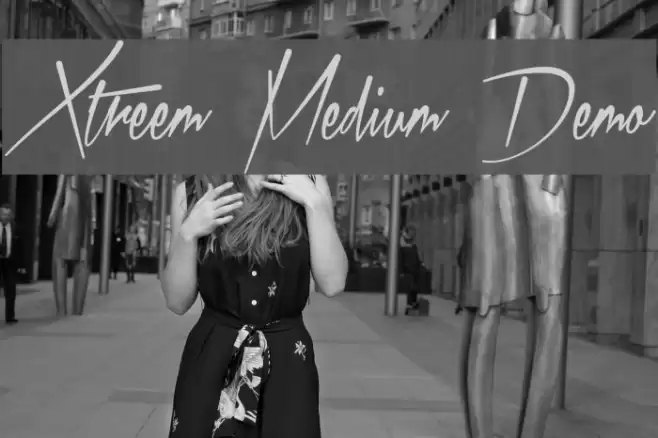 Xtreem Medium Demo フォント examples