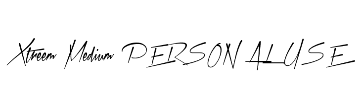 Xtreem Medium PERSONAL USE  Descarca Fonturi Gratis