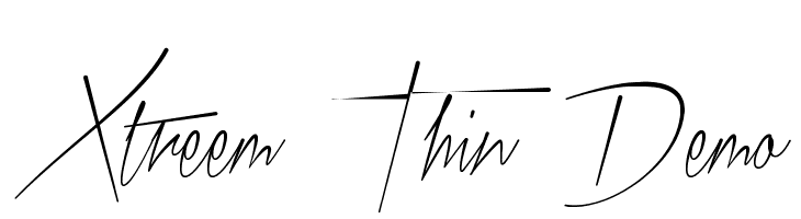 Xtreem Thin Demo Font