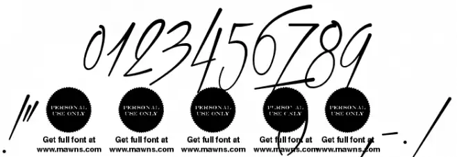 Xtreem Thin Demo Font OTHER CHARS