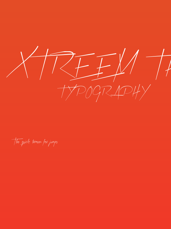 Xtreem Thin Demo Poster