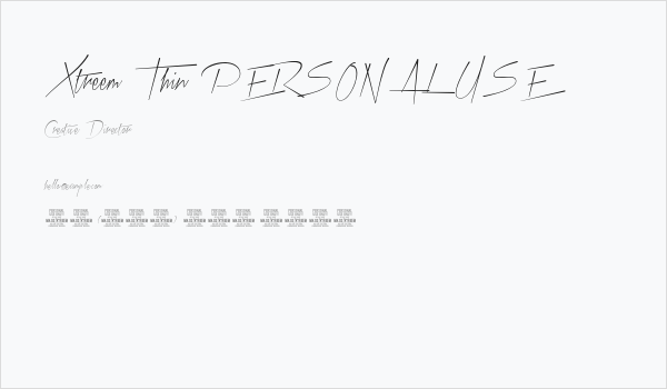 Xtreem Thin PERSONAL USE Business Card