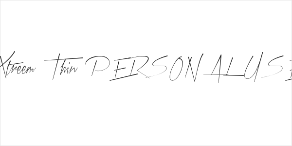 Xtreem Thin PERSONAL USE Logo