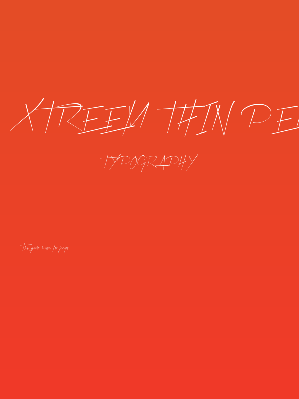Xtreem Thin PERSONAL USE Poster