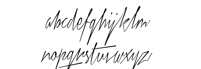 Xtreem Thin PERSONAL USE Font LOWERCASE