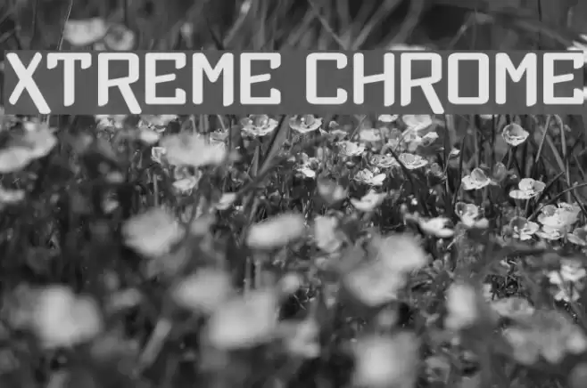 Xtreme Chrome Font examples