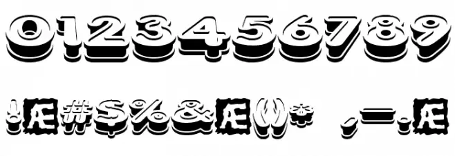 Xtrusion BRK Font OTHER CHARS