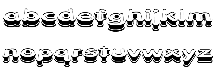 Xtrusion BRK Font LOWERCASE