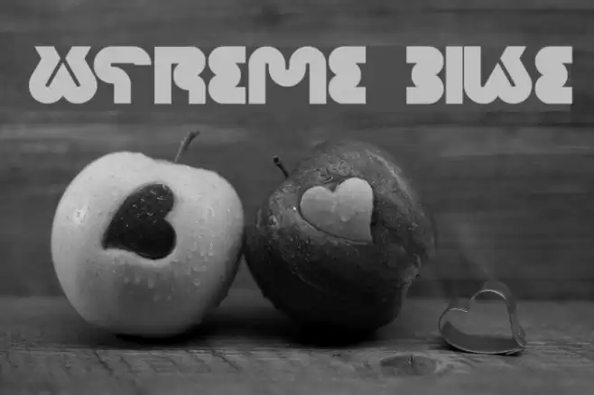 xtreme bike Font examples