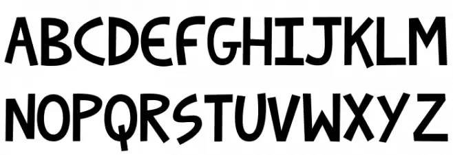 Xugglybug Regular 字体 大写