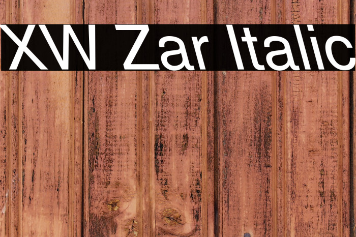 XW Zar Italic Example 2