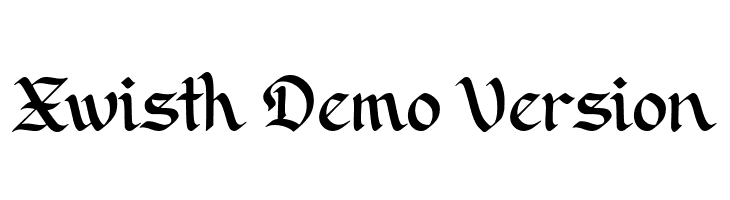 Xwisth Demo Version  font caratteri gratis