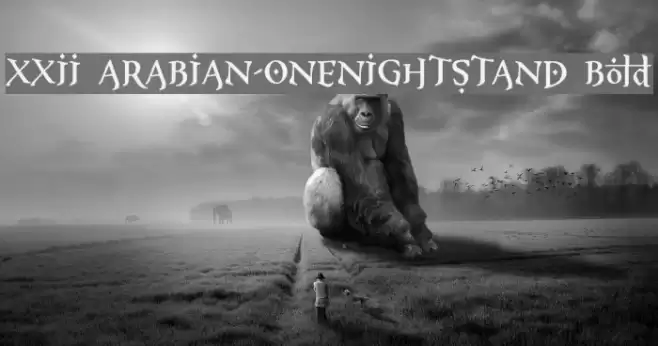XXII ARABIAN-ONENIGHTSTAND Bold Font examples