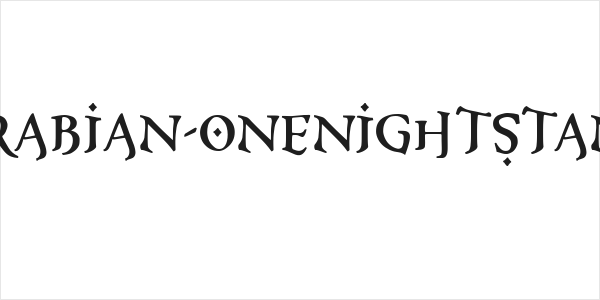 XXII ARABIAN-ONENIGHTSTAND Bold Logo