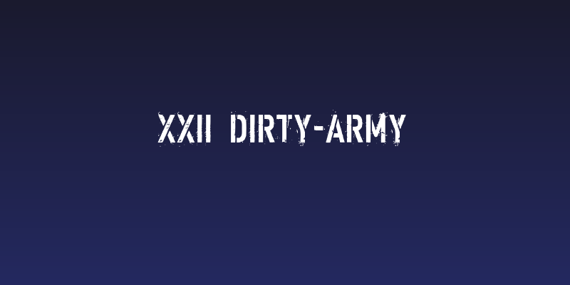 XXII DIRTY-ARMY Social Header