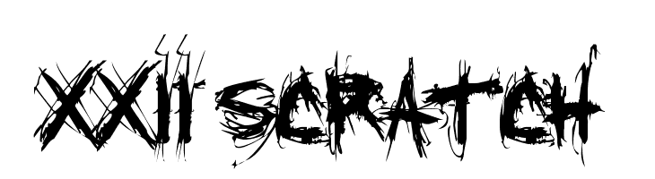 XXII SCRATCH  नि: शुल्क फ़ॉन्ट्स डाउनलोड