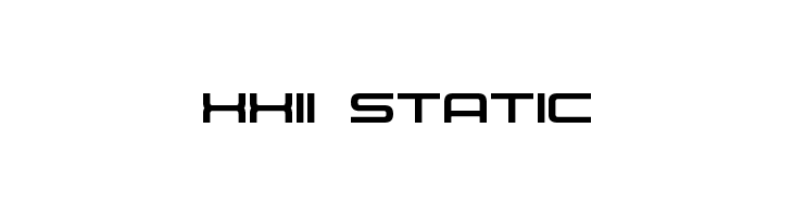 XXII STATIC Font
