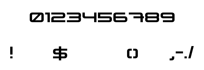 XXII STATIC Font OTHER CHARS