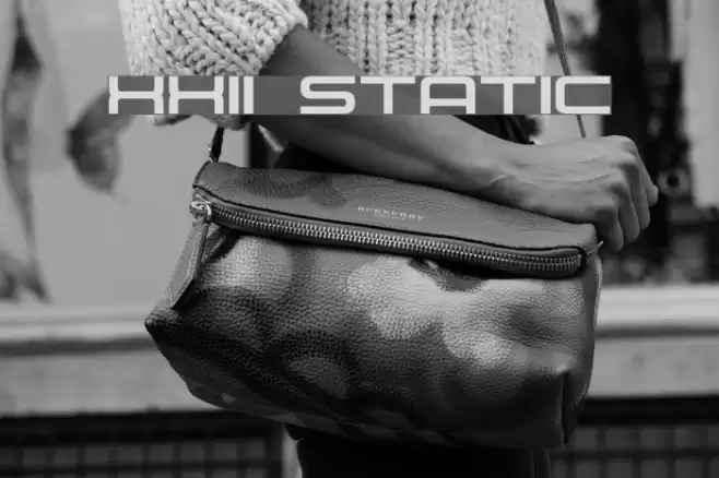 XXII STATIC Font examples