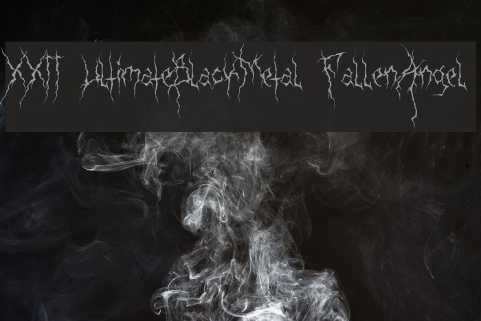 XXII Ultimate-Black-Metal Fallen-Angel Font examples