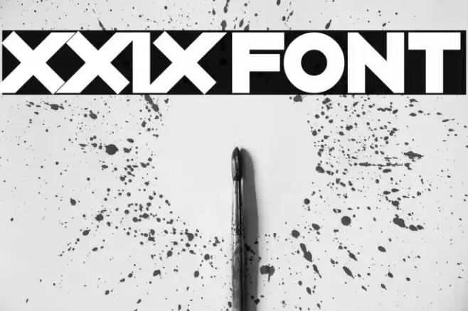 XXIX Font examples