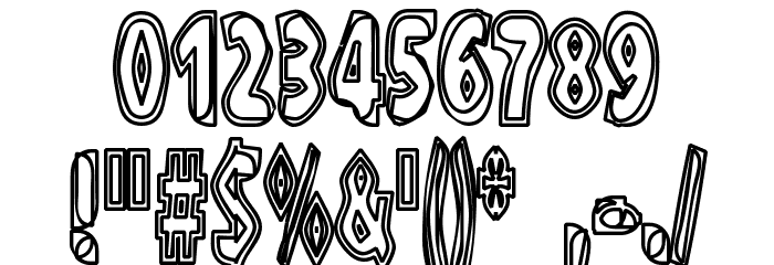 XXRaytid Font OTHER CHARS
