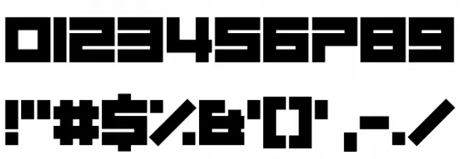 XXX Thirty Font OTHER CHARS