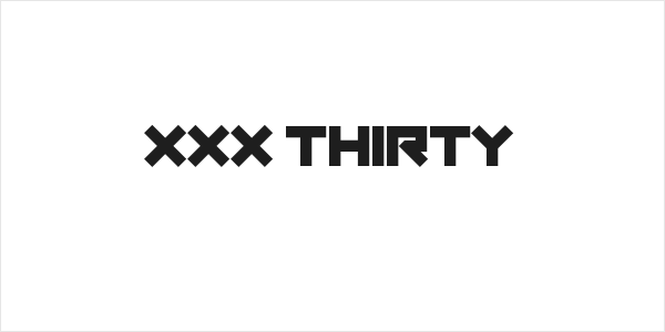 XXX Thirty Logo