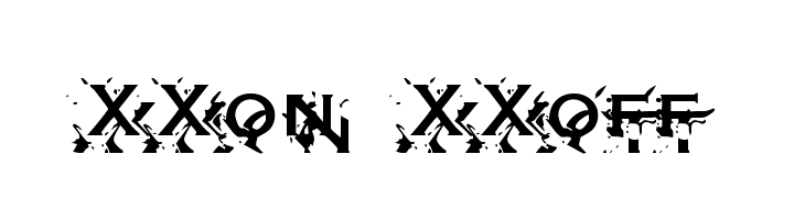 XXon XXoff  नि: शुल्क फ़ॉन्ट्स डाउनलोड