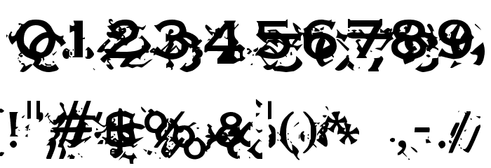 XXon XXoff Font OTHER CHARS