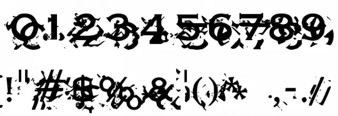 XXon XXoff Font OTHER CHARS