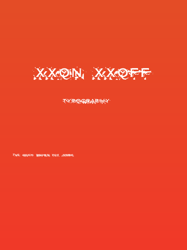 XXon XXoff Poster