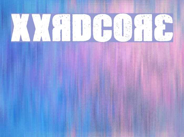 Xxrdcore Font examples