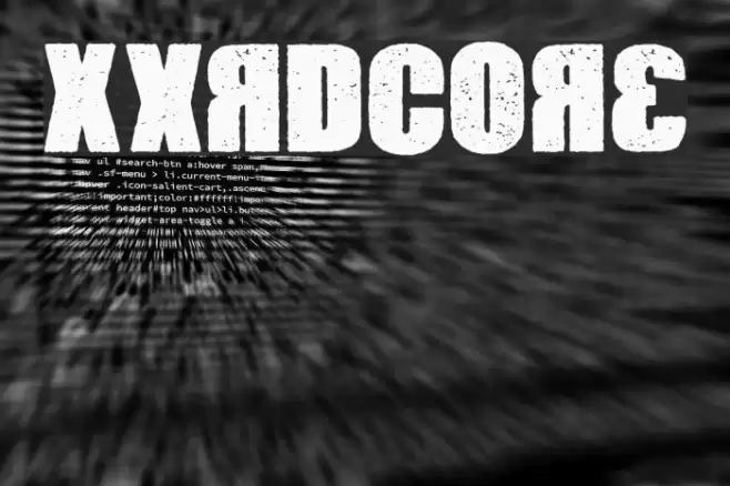 Xxrdcore Font examples