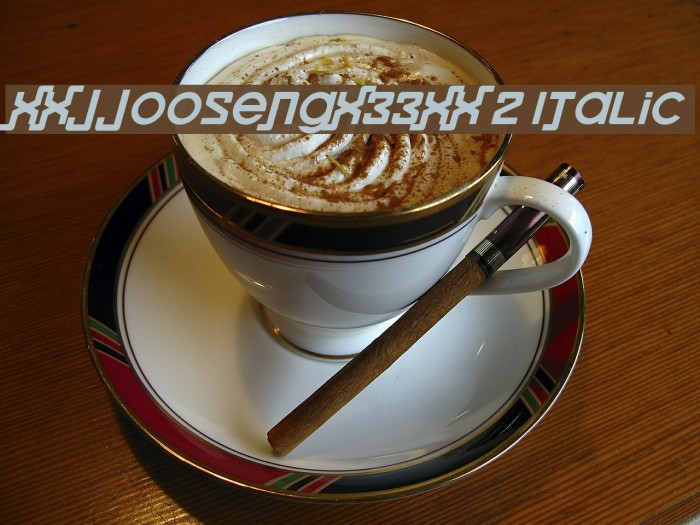 xxjjoosengx33xx 2 Italic Font examples