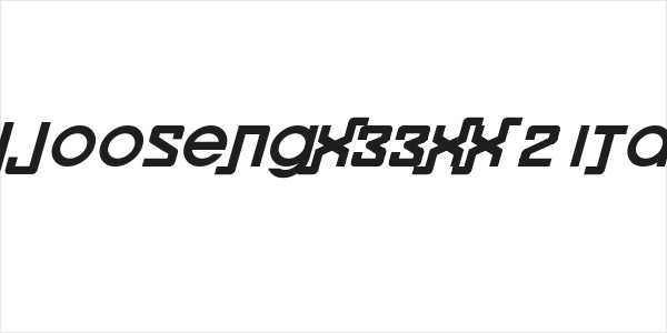 xxjjoosengx33xx 2 Italic Logo