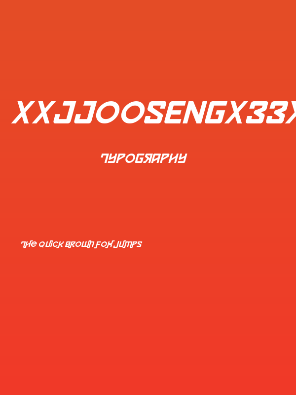 xxjjoosengx33xx 2 Italic Poster
