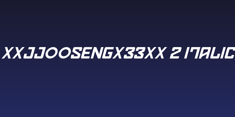 xxjjoosengx33xx 2 Italic Social Header