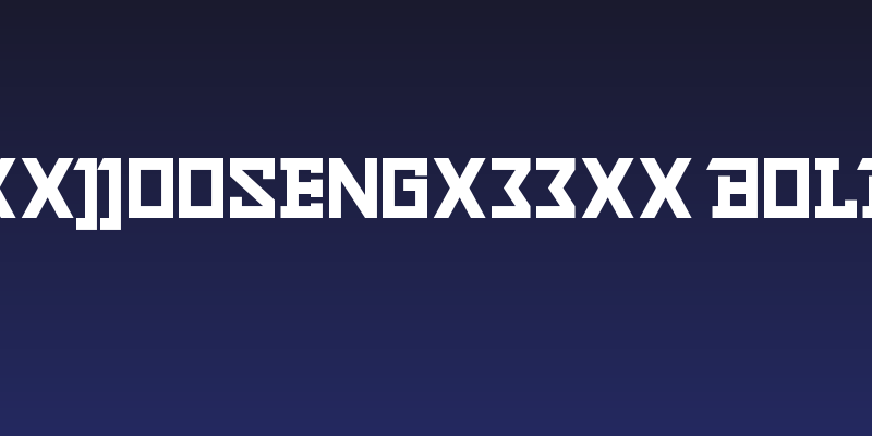 xxjjoosengx33xx Bold Social Header