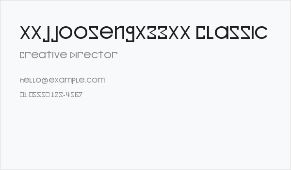 xxjjoosengx33xx Classic Business Card