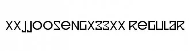 xxjjoosengx33xx regular  Скачать бесплатные шрифты