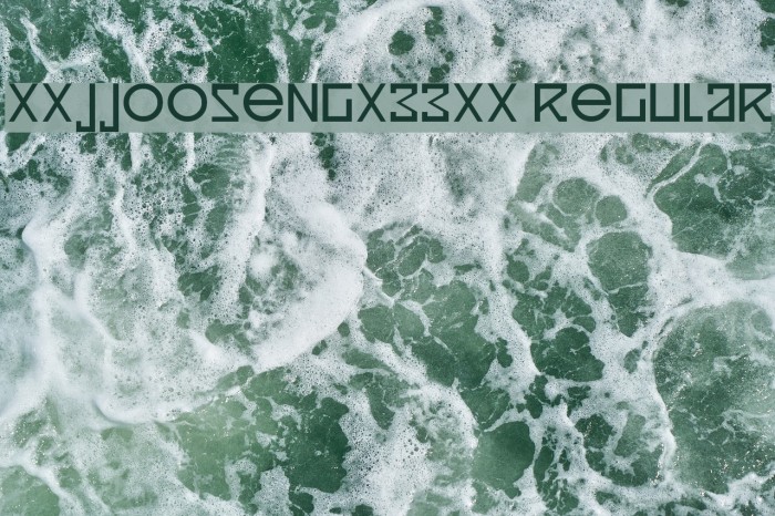 xxjjoosengx33xx regular Font examples