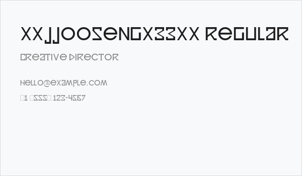 xxjjoosengx33xx regular Business Card